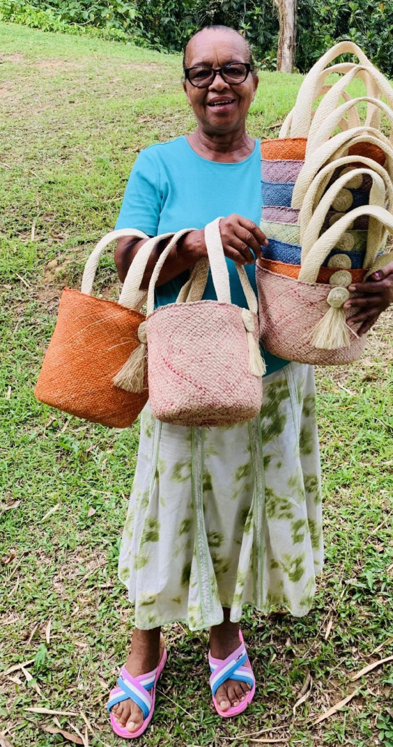 Beenybud artisan with handmade handbags