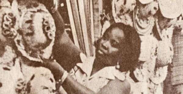 Archival photograph of a Jamaican craft trader